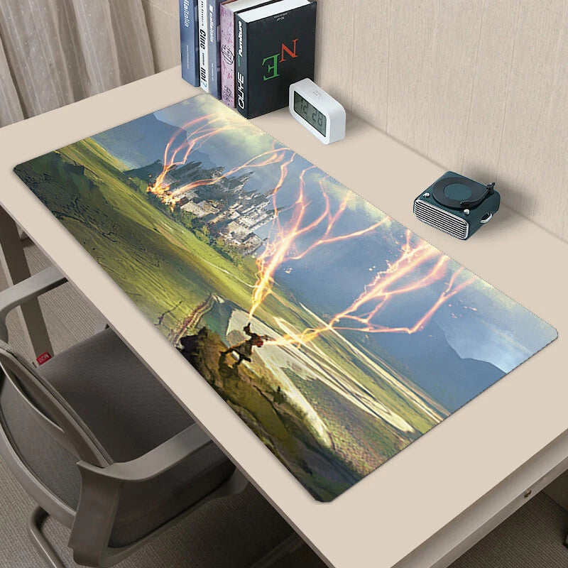 Wizard’s Lighting MTG Playmat Card Game TCG CCG Mat Gaming Play Mat 40X70CM