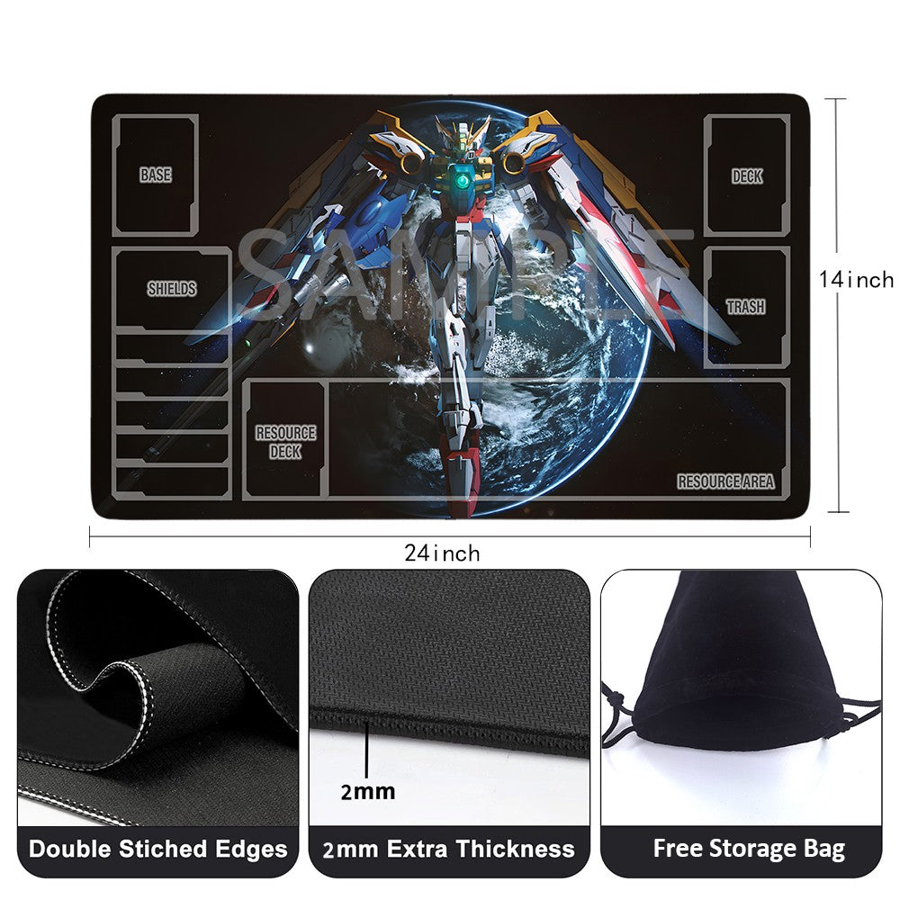 Gundam Playmat Suitable for GCG ,includes Storage Bag,24 x 14 inches (GD5101418)