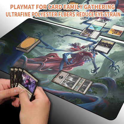 Twins of Discord - Magic The Gathering MTG Playmat TCG CCG MTG Playmat Stitched Edge
