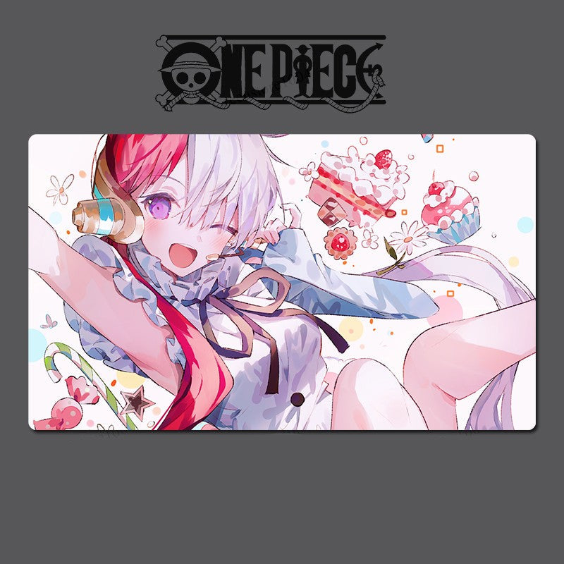 Uta O-P Table Playmat OPCG TCG CCG Play Pad Trading Card Game Mat Mousepad & Bag