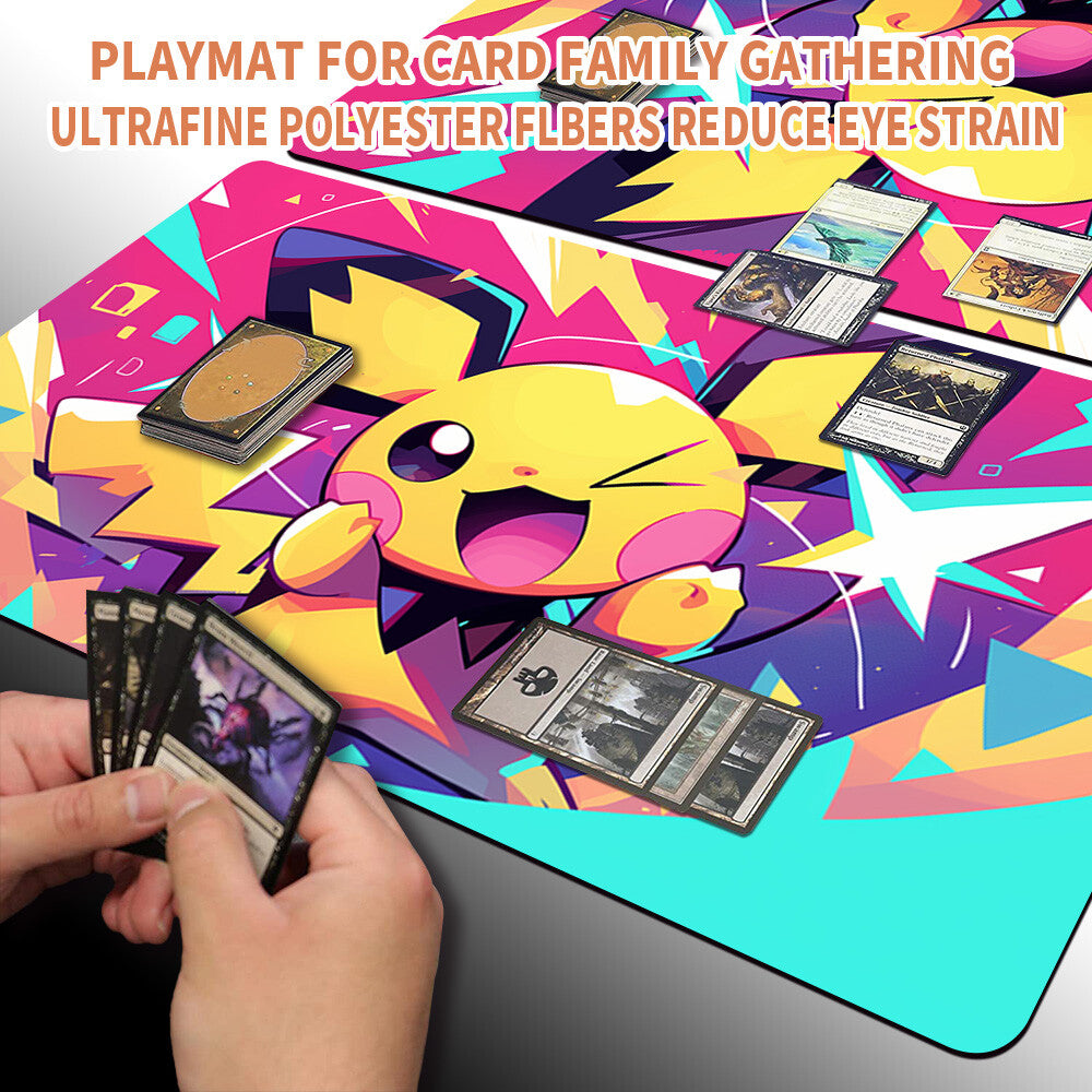 New Pokemon Pichu Playmat Stitched Edge | Pokemon TCG Playmat Stitched Edge | 1356879