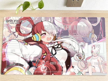 Uta One Piece Table Playmat OPCG TCG CCG Gaming Pad Trading Card Game Mat Mousepad
