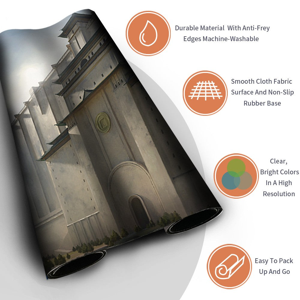 THE WALL OF BA SING SE - MTG Playmat | TCG CCG Card Game Mat | Non-Slip Base