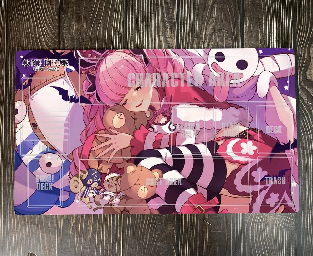 One Piece O-P OPCG Girl GTCG CCG Table Mouse Pad Perona Playmat Trading Card Game DeskMat