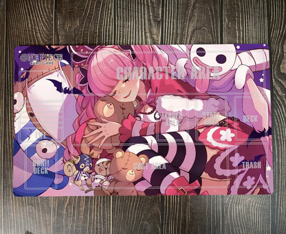 One Piece O-P OPCG Girl GTCG CCG Table Mouse Pad Perona Playmat Trading Card Game DeskMat