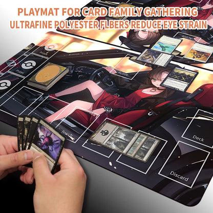 NEW Pokemon Playmat Stitched Edge with Card Zones Rubber Playmat Stitched Edge Compatible Pokemon
