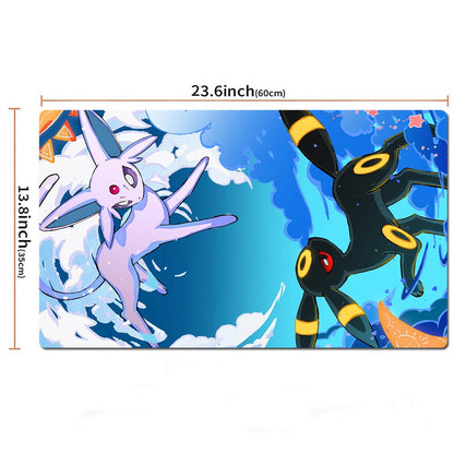 Espeon Umbreon Game Pokemon Playmat PTCG TCG CCG Play Pad Trading Card Game Mat