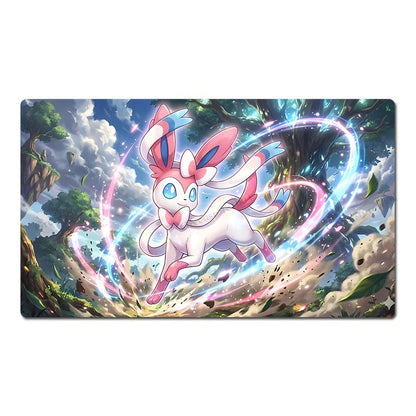 Sylveon Board Game Pokemon Table Playmat TCG CCG Play Mat Mouse Pad