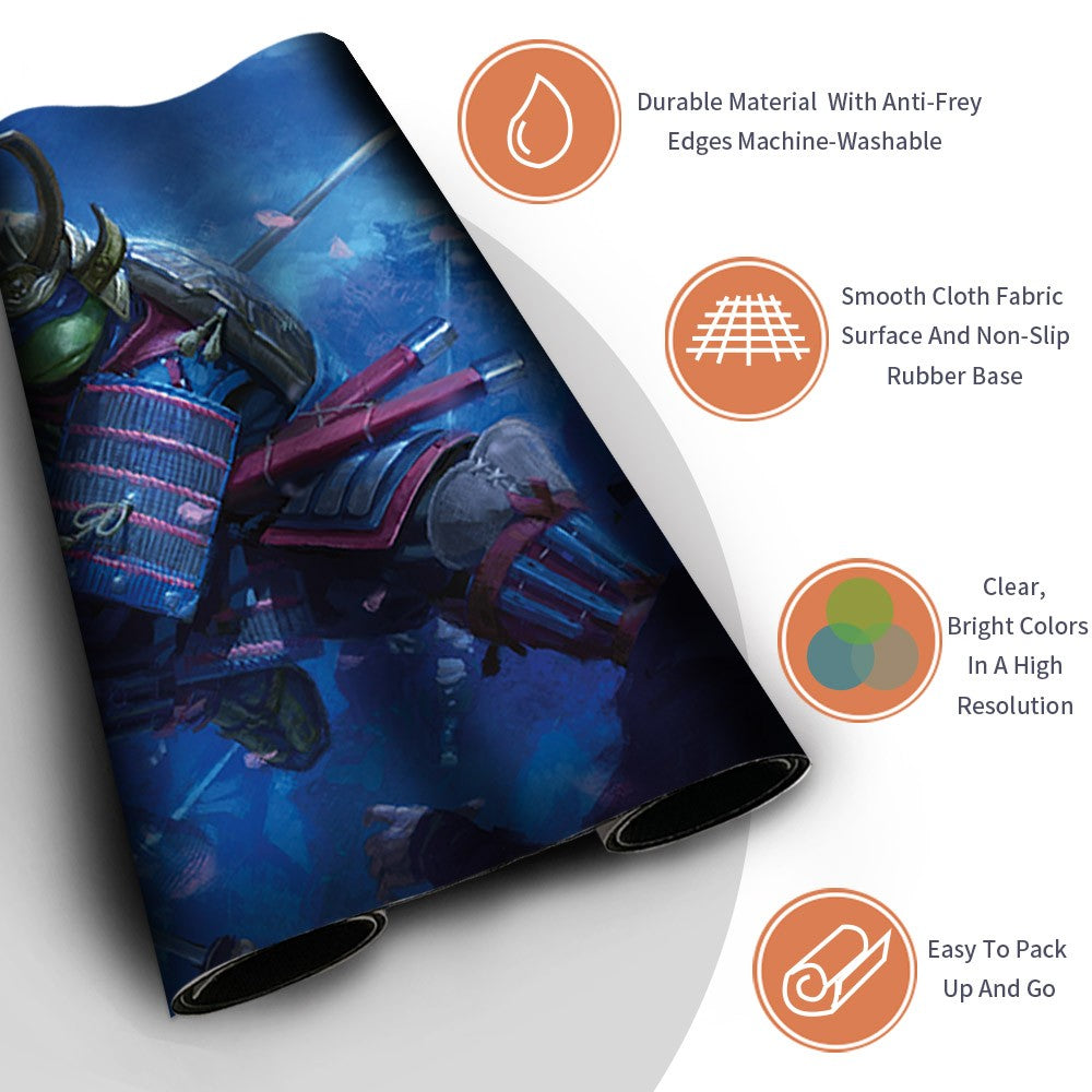 LEONARDO, SEWER SAMURAI - MTG Playmat | TCG CCG Card Game Mat | Non-Slip Base