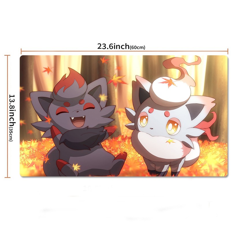 Zorua Board Game Pokemon Table Playmat PTCG TCG CCG Pad Trading Card Games Mat