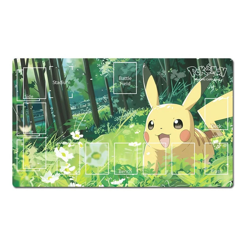 Pikachu Board Game Pokemon Table Playmat PTCG TCG CCG Card Games Deskmat Mousepad