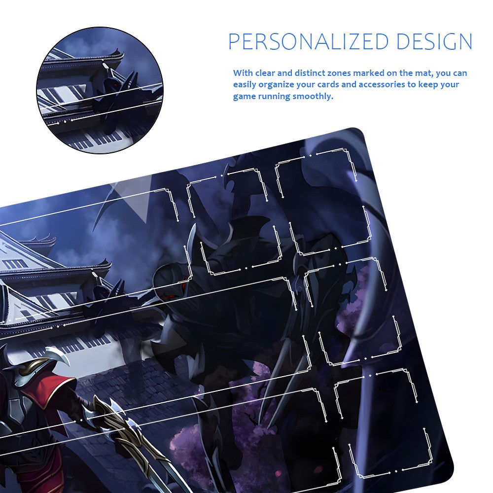 Zed - League Of Legends Riftbound Playmat 24x14 in + Free Storage Bag