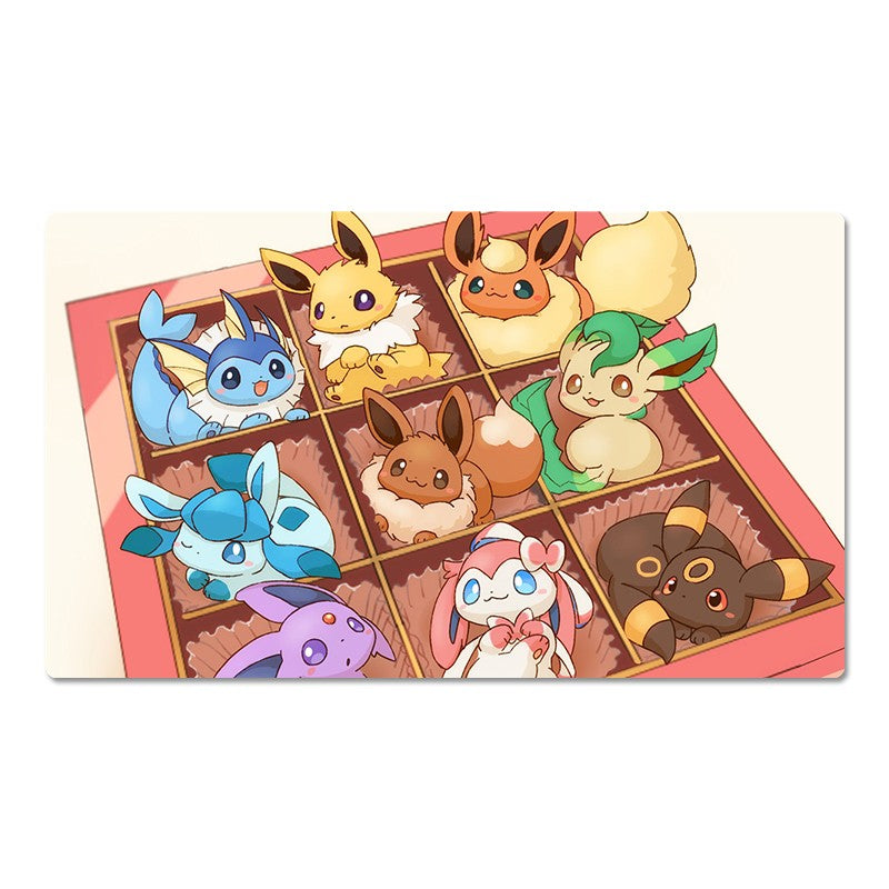 Eeveelutions Board Game Pokemon Table Playmat TCG CCG Card Game Mat Mousepad