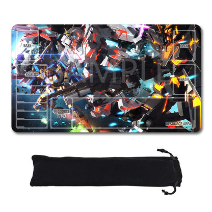 Gundam Playmat Suitable for GCG , includes Storage Bag,24 x 14 inches (GD5101413)