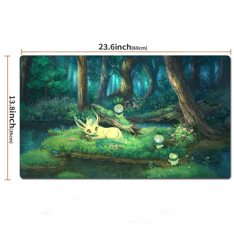 Leafeon Board Game Pokemon Table Playmat TCG CCG Mat Gaming Pad Mousepad