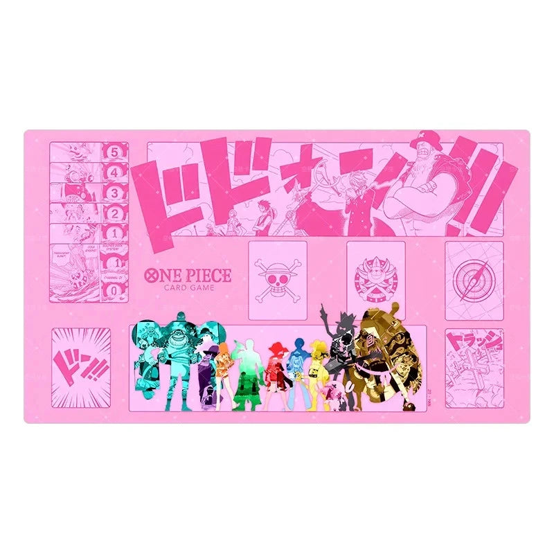 O-P OPCG TCG CCG Table Pad One Piece Playmat 4 Trading Card Game Deskmat Mousepad Pink
