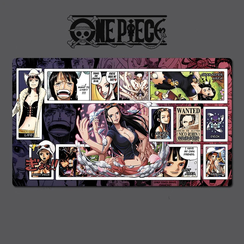 Collage of anime characters with 'One Piece' logo at the top