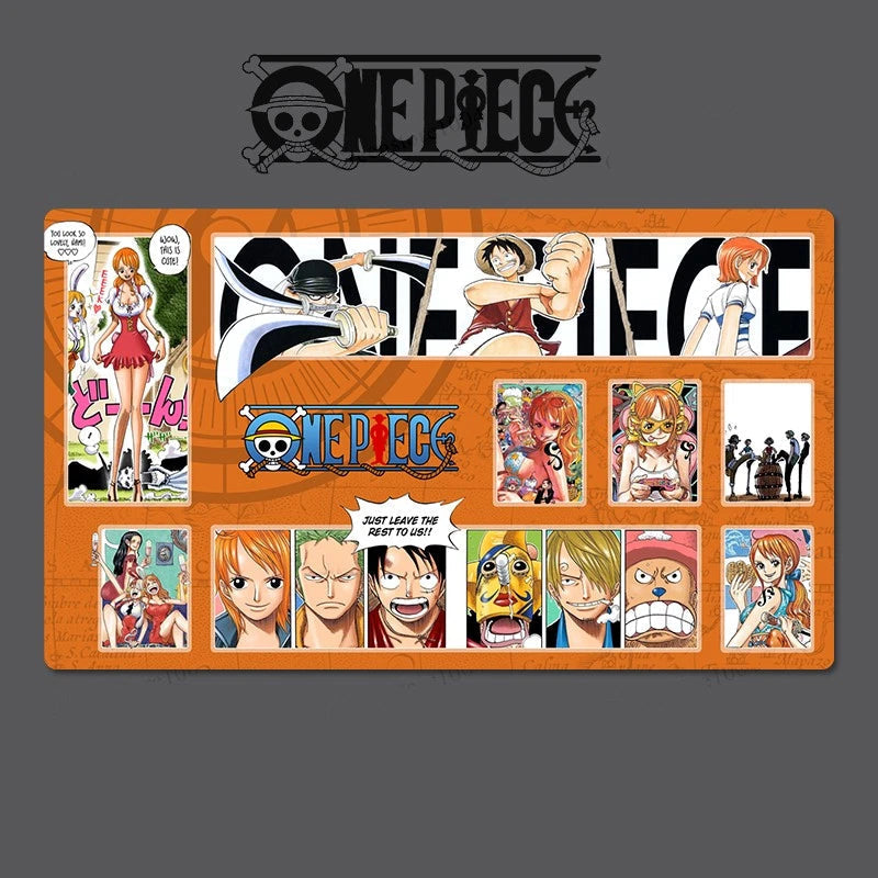 One Piece anime character collection on a dark background