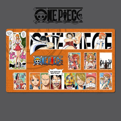 One Piece anime character collection on a dark background