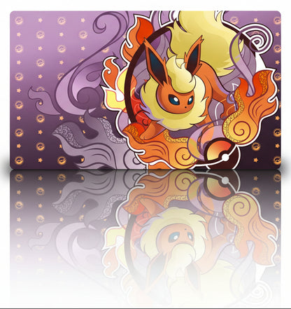 Flareon Board Game Pokemon Table Playmat TCG CCG Mat Gaming Pad Mousepad