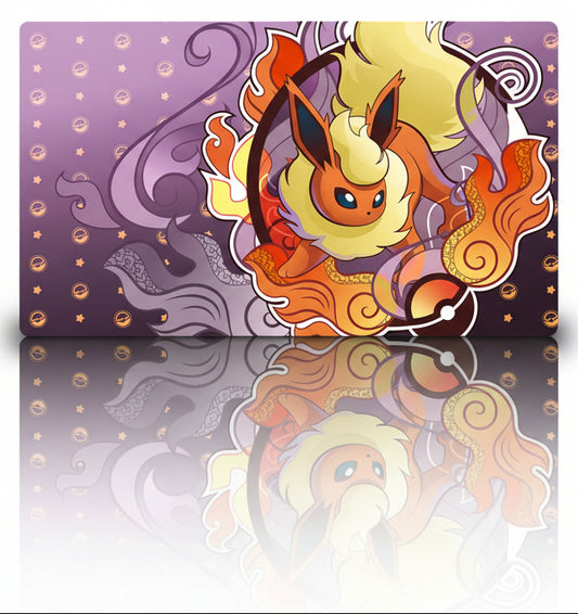 Flareon Board Game Pokemon Table Playmat TCG CCG Mat Gaming Pad Mousepad