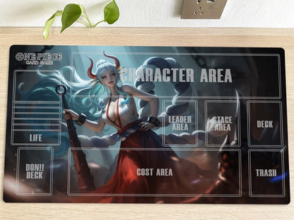 One Piece OPCG TCG CCG Yamato Table Playmat CCG OPCG Gaming Mat Trading Card Game Desk Mat Mouse Pad