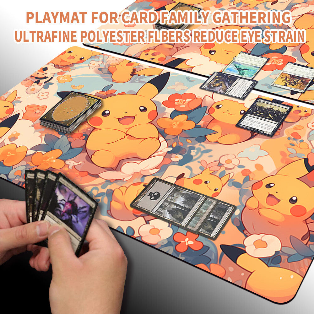 New Pokemon Pikachu Playmat Stitched Edge Pokemon TCG Playmat Stitched Edge | 1347560