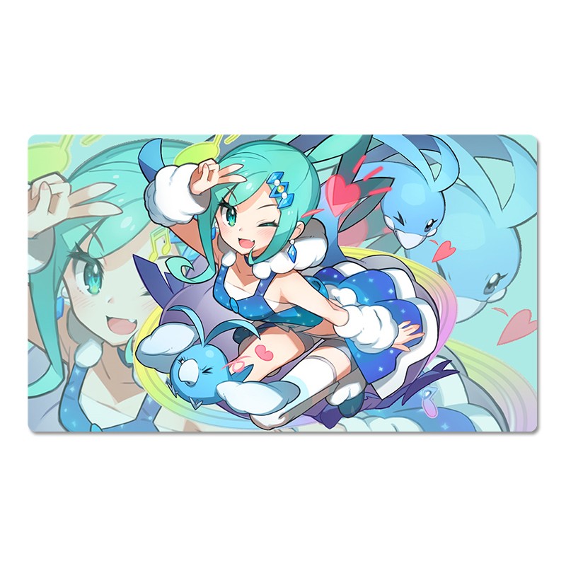 Lisia Board Game Pokemon Table Playmat PTCG TCG CCG Pad Trading Card Games Mat