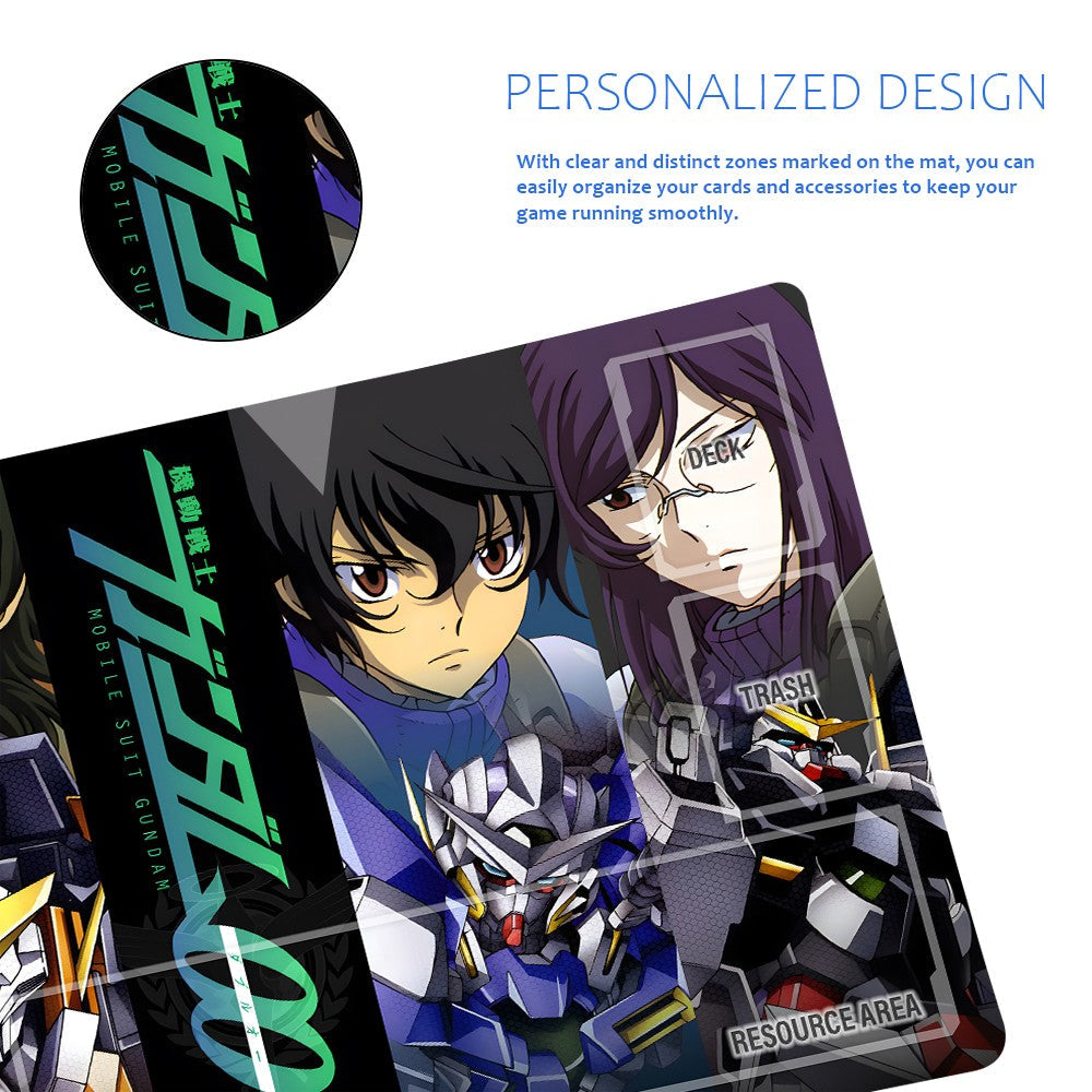 Gundam Playmat Suitable for GCG , includes Storage Bag, 24 x 14 inches (50838)