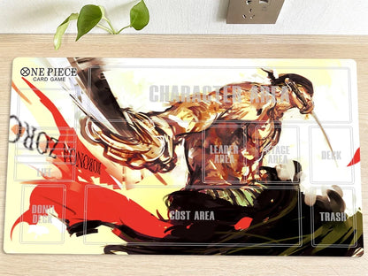 One Piece  OPCG TCG CCG Playing Pad Roronoa Zoro Duel Playmat Trading Card Game DeskMat Mousepad