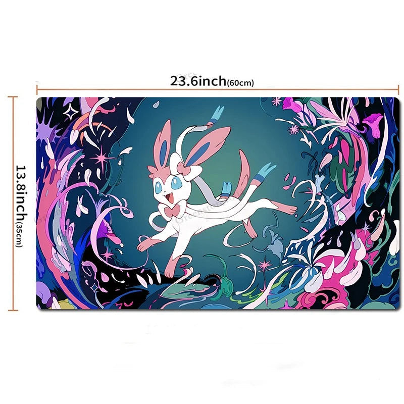 Sylveon Board Game Pokemon Table Playmat TCG CCG Mat Play Pad Mousepad