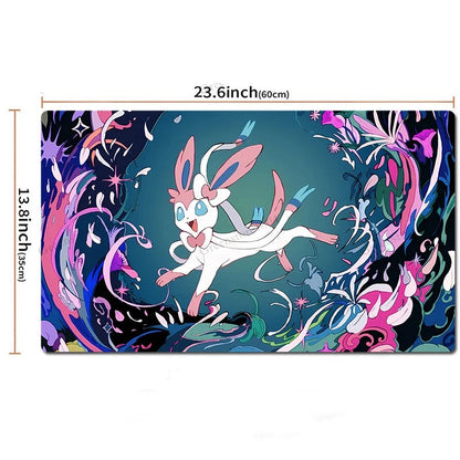 Sylveon Board Game Pokemon Table Playmat TCG CCG Mat Play Pad Mousepad