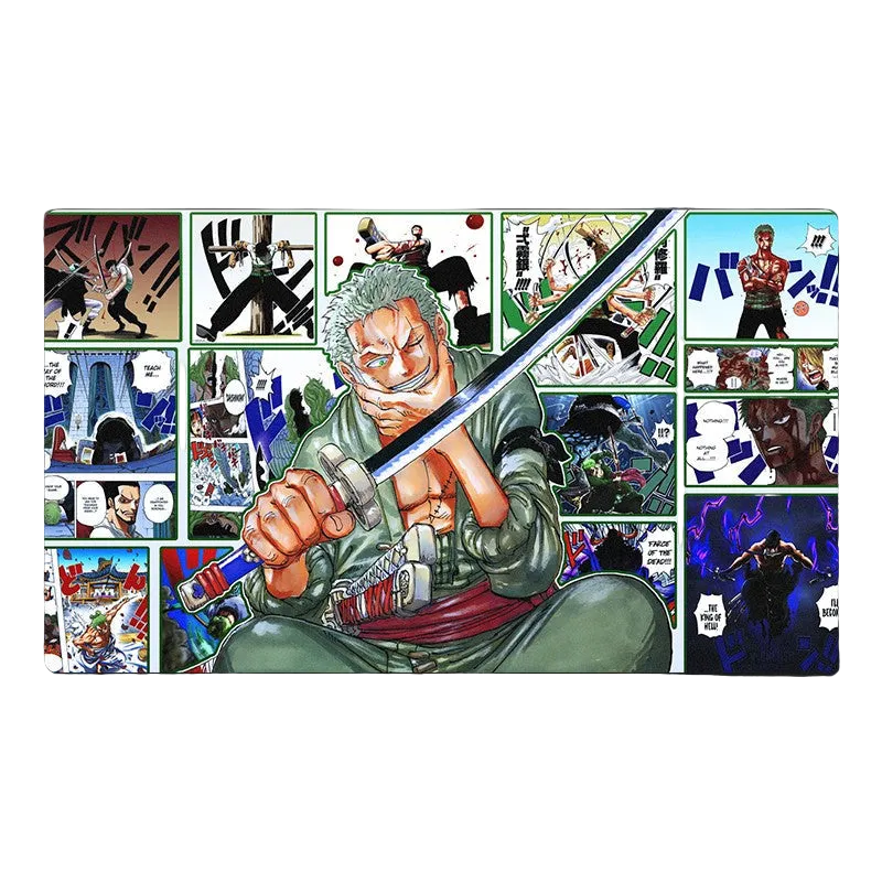 Roronoa Zoro One Piece Table Playmat OPCG TCG CCG Mouse Pad Trading Card Game Mat