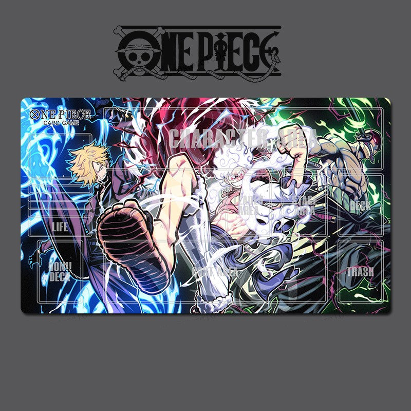 Sanji Luffy Zoro O-P Table Playmat OPCG TCG CCG Play Pad Trading Card Game Mat