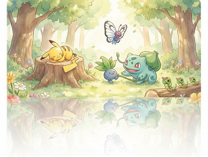 Bulbasaur Pikachu Board Game Pokemon Table Playmat TCG CCG Mat Pad Mousepad