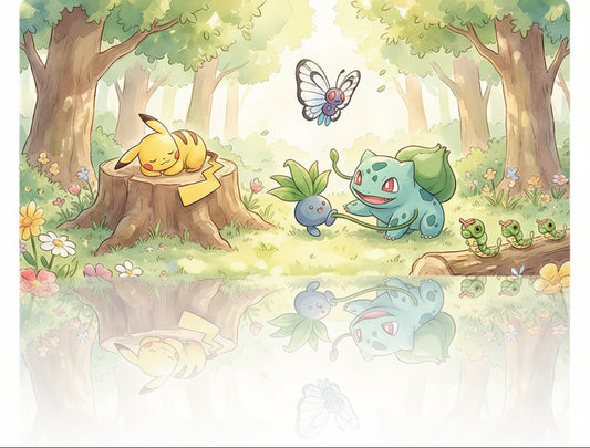 Bulbasaur Pikachu Board Game Pokemon Table Playmat TCG CCG Mat Pad Mousepad