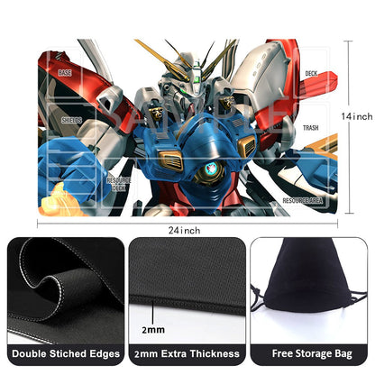 Gundam Playmat Suitable for GCG , includes Storage Bag, 24 x 14 inches (27281)