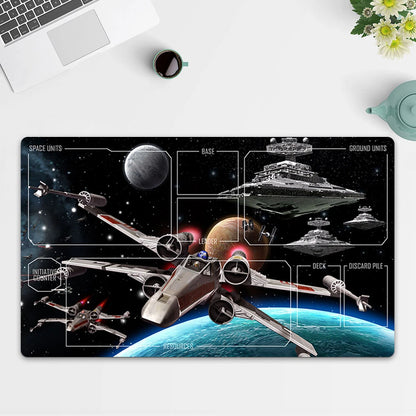 Playmat Space Battle TCG Starwars : Unlimited Trading Card Game Play Mat FreeBag