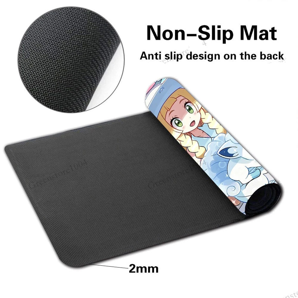 Lillie Alolan Vulpix Board Game Pokemon Table Playmat TCG CCG Mat Pad Mousepad