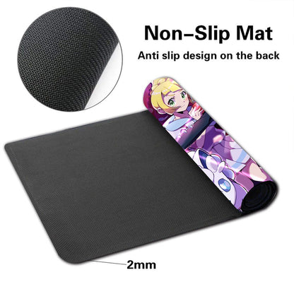 Lillie Marnie Board Game Pokemon Table Playmat TCG CCG Trading Card Games Mat