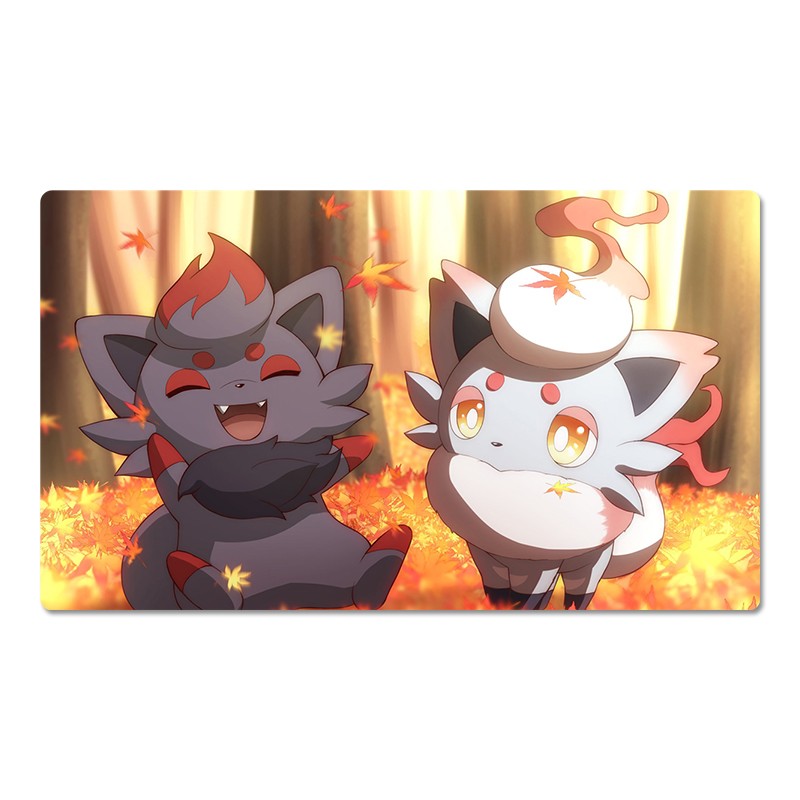 Zorua Board Game Pokemon Table Playmat PTCG TCG CCG Pad Trading Card Games Mat