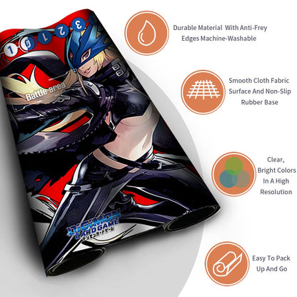 Board Game Digimon Playmat With Card Zones Mousepad Playmat of TCG CCG -102374