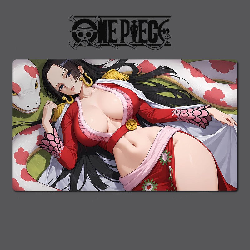 Boa Hancock O-P Table Playmat OPCG TCG CCG Pad Trading Card Game Mat Mousepad
