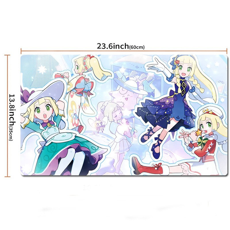 Lillie Board Game Pokemon Table Playmat TCG CCG Mat Gaming Play Pad Mousepad