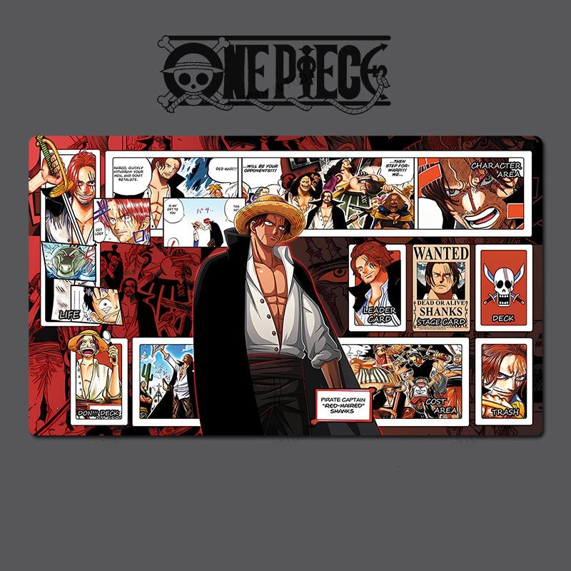 One Piece Shanks O-P Table Playmat OPCG TCG CCG Games Trading Card Game Desk Mat Mousepad