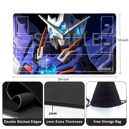 Gundam Playmat Suitable for GCG , includes Storage Bag,24 x 14 inches (GD5101416)