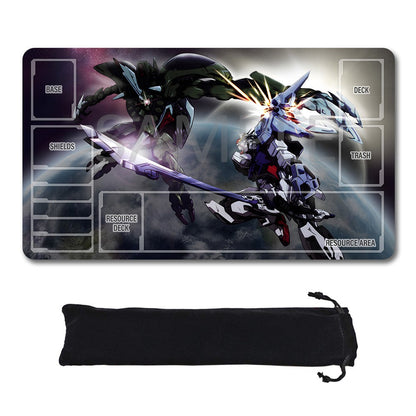 Gundam Playmat Suitable for GCG , includes Storage Bag, 24 x 14 inches (77205)