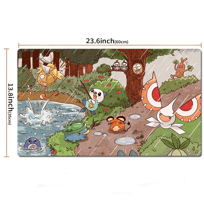 Oshawott Board Game Pokemon Table Playmat Card Play Mat TCG CCG Pad Mousepad