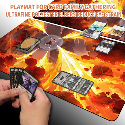 Fiery Confluence - MTG Playmat | TCG CCG Card Game Mat | Non-Slip Base