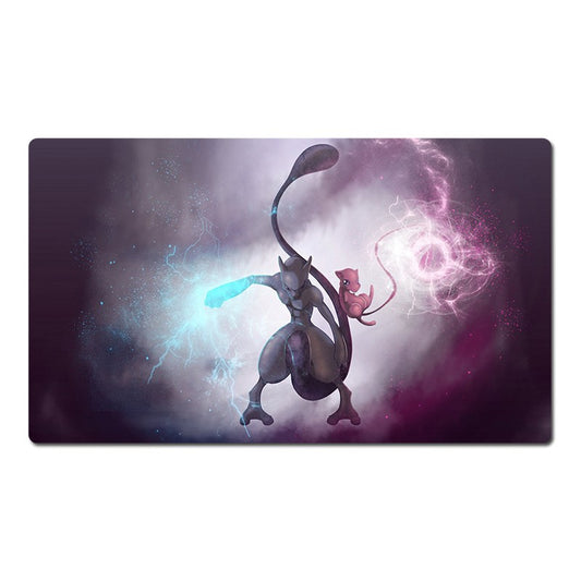 Mew and Mewtwo Board Game Pokemon Table Playmat Play Mat TCG CCG Pad Mousepad